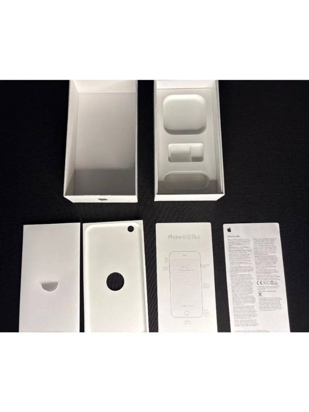 Apple iPhone 6s Plus Box 64GB Space Gray With Inserts & Tray Empty Box Only